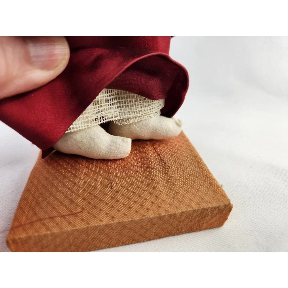 Vintage Handmade Korean Doll‎ w/ Baby Made In Seoul Korea Traditional Dress Wrap